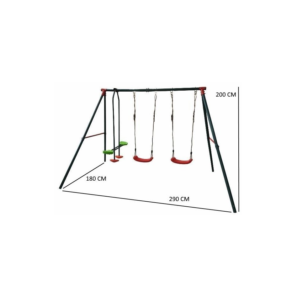 Metal Triple Yuca Columpio