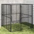 Corralito para perros con 4 paneles acero galvanizado