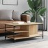 Mesa de centro madera contrachapada roble Sonoma 100x50x45