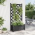 Jardinera con enrejado madera maciza de abeto