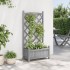 Jardinera con enrejado madera maciza de abeto