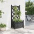 Jardinera con enrejado madera maciza de abeto