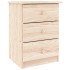 Mesita de noche ALTA madera maciza de pino 41x35x55,5