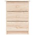 Mesita de noche ALTA madera maciza de pino 41x35x55,5
