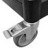 Carrito de 2 niveles aluminio negro 81x41x92