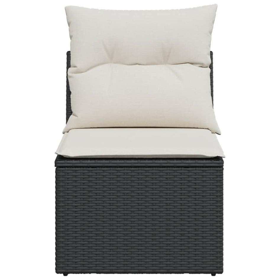 Silla de jardín sin reposabrazos con cojines ratán PE