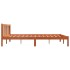 Cama sin colchón madera maciza de pino marrón cera 160x200