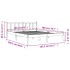 Cama sin colchón madera maciza de pino marrón cera 160x200