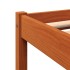 Cama sin colchón madera maciza de pino marrón cera 140x190