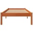 Cama sin colchón madera maciza de pino marrón cera 100x200