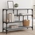 Mesa consola madera de ingeniería gris Sonoma 100x30x75