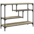 Mesa consola madera de ingeniería roble Sonoma 100x30x75