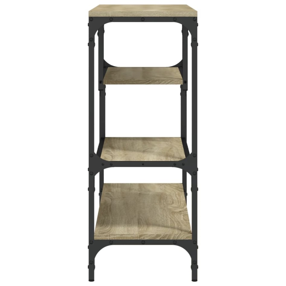 Mesa consola madera de ingeniería roble Sonoma 100x30x75