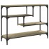 Mesa consola madera de ingeniería roble Sonoma 100x30x75