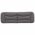 Cabecero de cama acolchado cuero sintético gris 160