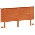 Cabecero de cama madera maciza de pino marrón cera 160