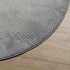 Alfombra de pelo corto look escandinavo IZA gris Ø 120