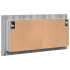 Armario espejo de baño luz LED acrílico gris Sonoma 90x12x45