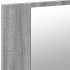 Armario espejo de baño luz LED acrílico gris Sonoma 90x12x45