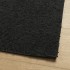 Alfombra peluda de pelo largo moderna PAMPLONA negra 140x200