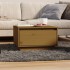 Mesa de centro madera maciza de pino marrón miel 55x56x32