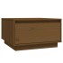 Mesa de centro madera maciza de pino marrón miel 55x56x32