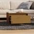 Mesa de centro madera maciza de pino marrón miel 55x56x32