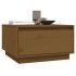 Mesa de centro madera maciza de pino marrón miel 55x56x32