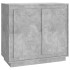 Aparador de madera contrachapada gris hormigón 80x34x75