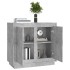 Aparador de madera contrachapada gris hormigón 80x34x75