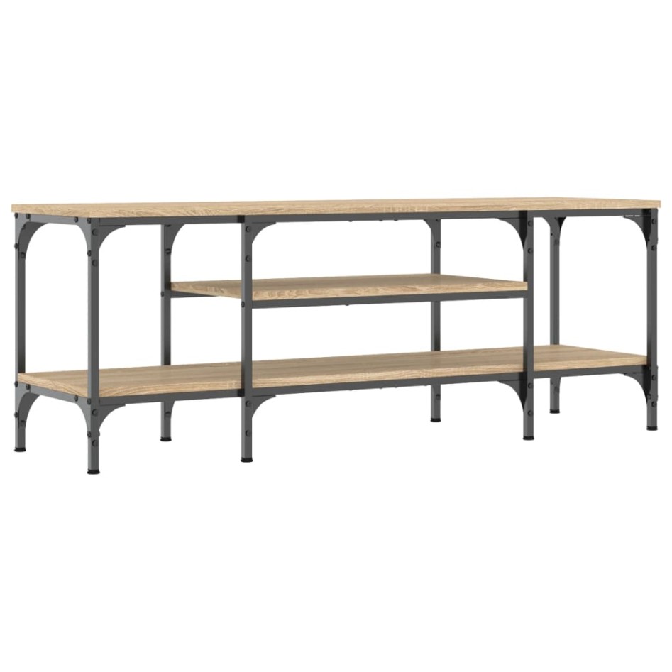 Mueble TV madera de ingeniería y hierro Sonoma 121x35x45