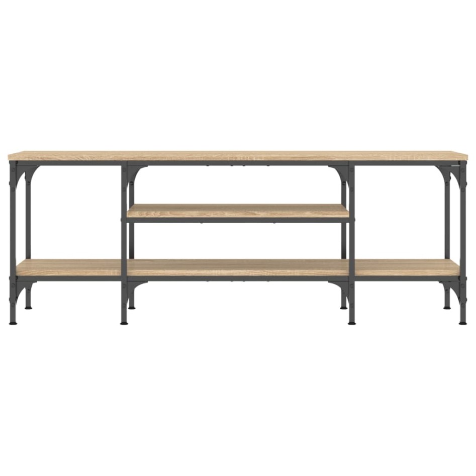 Mueble TV madera de ingeniería y hierro Sonoma 121x35x45