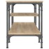 Mueble TV madera de ingeniería y hierro Sonoma 121x35x45