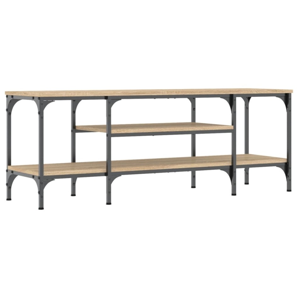 Mueble TV madera de ingeniería y hierro Sonoma 121x35x45
