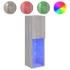 Mueble para TV con luces LED gris Sonoma 30,5x30x102