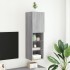 Mueble para TV con luces LED gris Sonoma 30,5x30x102