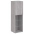 Mueble para TV con luces LED gris Sonoma 30,5x30x102