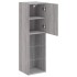 Mueble para TV con luces LED gris Sonoma 30,5x30x102