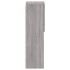 Mueble para TV con luces LED gris Sonoma 30,5x30x102