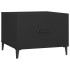 Mesa de centro con patas de metal 2 unidades negro 50x50x40