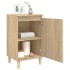 Mesitas de noche 2 uds madera contrachapada roble 40x35x70