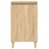 Mesitas de noche 2 uds madera contrachapada roble 40x35x70