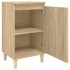 Mesitas de noche 2 uds madera contrachapada roble 40x35x70