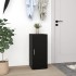Mueble zapatero de madera contrachapada negro 32x35x70