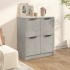 Aparador de madera contrachapada gris hormigón 60x30x70