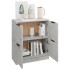 Aparador de madera contrachapada gris hormigón 60x30x70