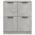 Aparador de madera contrachapada gris hormigón 60x30x70