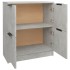 Aparador de madera contrachapada gris hormigón 60x30x70