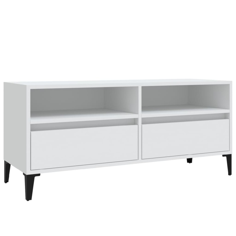 Mueble para TV madera contrachapada blanco 100x34,5x44,5