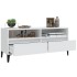 Mueble para TV madera contrachapada blanco 100x34,5x44,5